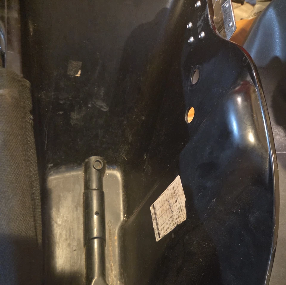 Alforjes pretos de selim rígido adequados para Harley Touring Street Road Glide 94-13 - Imagem 3 de 4