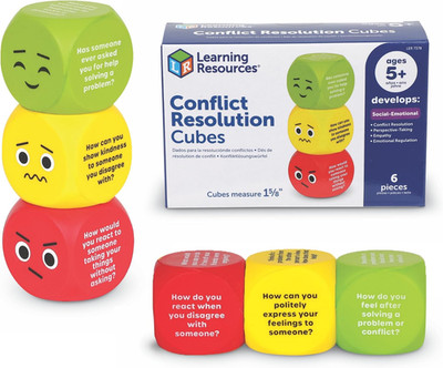 Conflict Resolution Cubes | Conversation Starter Cubes, Therapy Games for Kids,