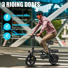 14'' Folding Electric Bike for Adults  Teens, 500W 21MPH UL2849 Certified Ebike