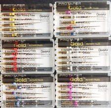 Dentsply ProTaper Gold Rotary Files F1 F2 F3 S1 S2 SX-F3 6 File Pack