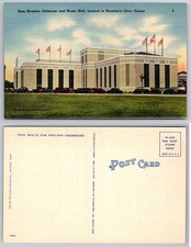Sam Houston Coliseum Music Hall Houston TX Postcard