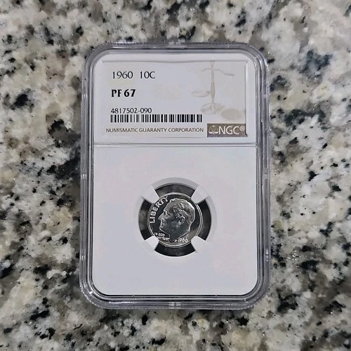 90% SILVER 1960 Roosevelt Dime Proof NGC PF67 Philadelphia Uncirculated 10C