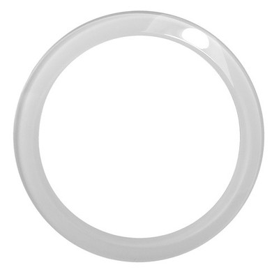 Jacques Lemans Keramik Ersatzglas weißer Rand rund 42-7H Mineralglas