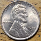1944 S Lincoln Wheat One Cent 1c Coin Red BU #AA625