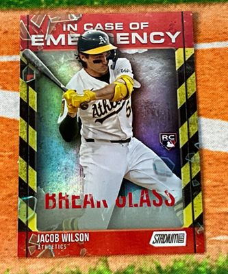 希少！2026年WBC出場　ロビー・グレンディニング選手サイン入り硬式バット 2025 Stadium Club # ICE-13 Jacob Wilson Rookie In Case of