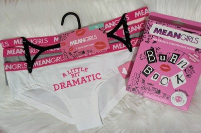 Mean Girls Vanilla Scented Face Masks & 3-pack of Mean Girls Hipster Panties NEW