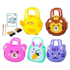 5pcs Sewing Bag Kit Educational DIY Crafting Set Sewing Handbag Set