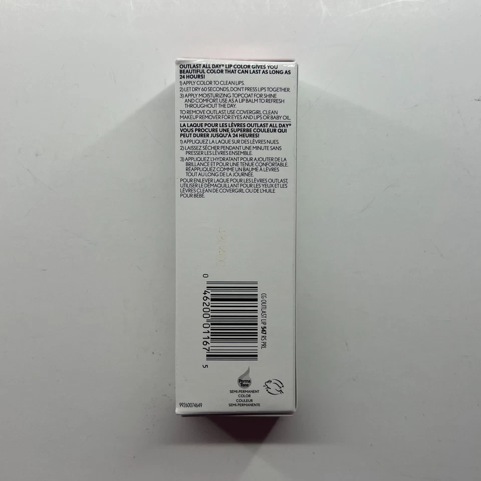 NEW CoverGirl Outlast 24 Hr All-Day Lipcolor - 547 Rose Pearl - Image 3 of 3