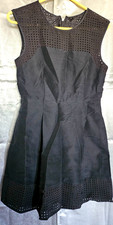 J Crew Woman Dress sz 4 Black Sleeveless sheath silk & cotton