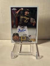 2023 Topps Chrome Yerry De Los Santos RC Auto #RA-YDS Pirates