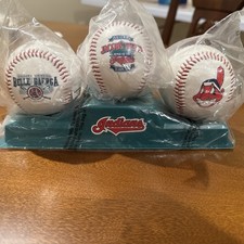 Cleveland Indians 1994 Commemorative 3 Baseball Set McDonald’s Belle Baerga