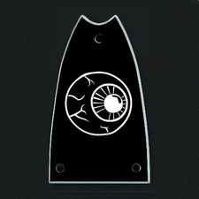 GUITAR TRUSS ROD COVER Engraved Etch Fit EPIPHONE Scoop - EYEBALL Bloodshot Eye