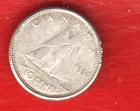 CANADA 10 CENTS 1960  SILVER