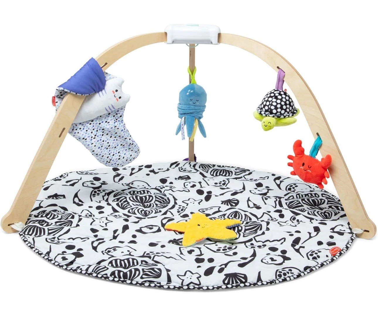 Melissa & Doug Ocean Easy-Fold Wooden Play Gym Birth to 9 Months - FSC-Certified