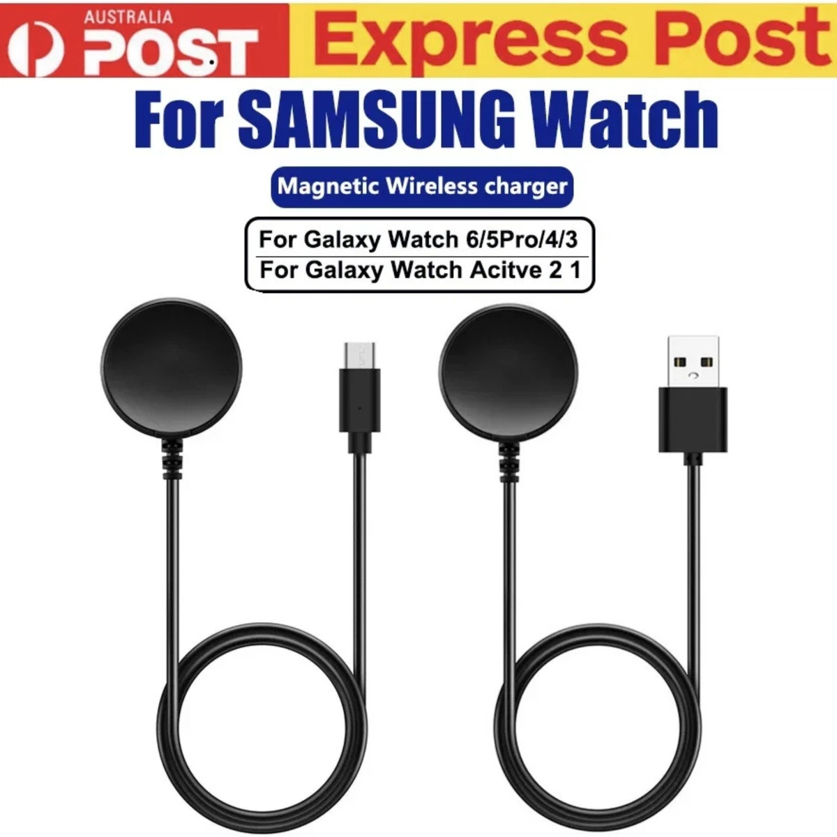 For Samsung Galaxy Watch 8 7 6 5 4 Ultra USB-C Magnetic Charger Cable