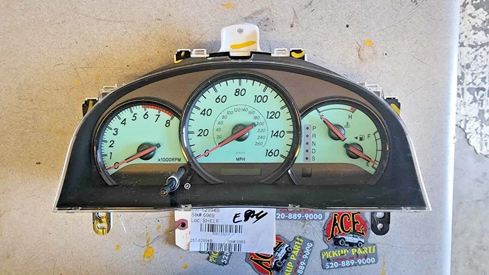 04-06 Toyota Solara V6 Instrument Cluster Speedometer 83800-AA050 GREEN — 第 2/4 张图片