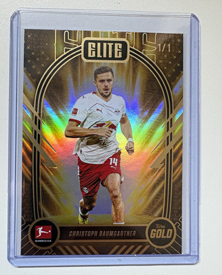 One of One Topps Gold Bundesliga 25/26 Christoph Baumgartner RB Leipzig 1/1!