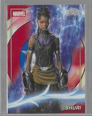 Shuri 2025 Topps Chrome Marvel Studios Capitan America Refractor /76
