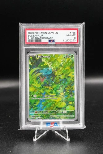 PSA 8 - Bulbasaur 166/165 Sv: Scarlet & Violet Mew-EN 151