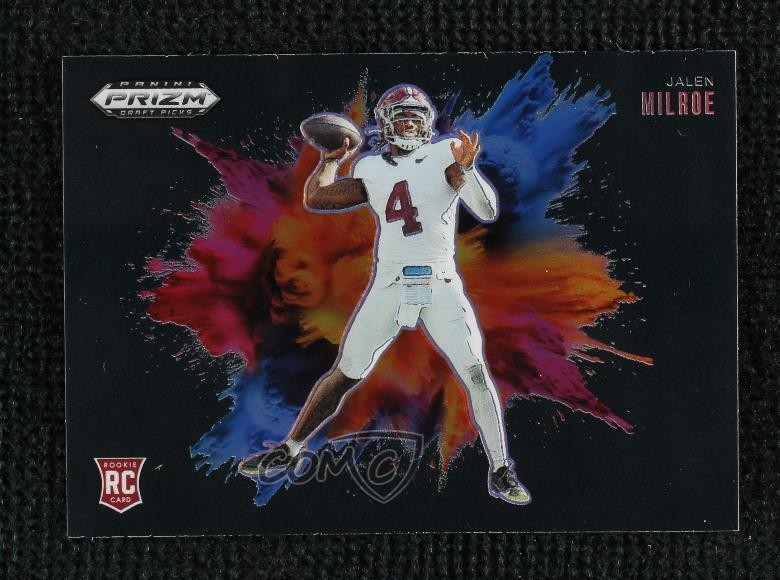 Jalen Milroe Panini Prizm Draft Picks Black Color Blast #18 Base