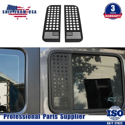 US Flag Rear Window Glass Cover Trim for Jeep Wrangler JL/Gladiator JT 2018+ 4Dr