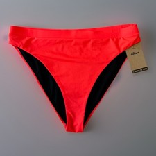 NWT Nike Swim Women's Essential High Waist Bikini Bottom Bright Crimson Size XL