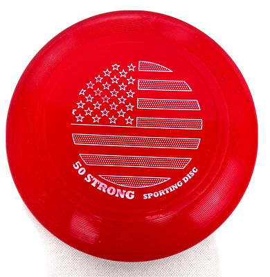 All American Sporting Red Flying Disc Toy Throw Catch 10
