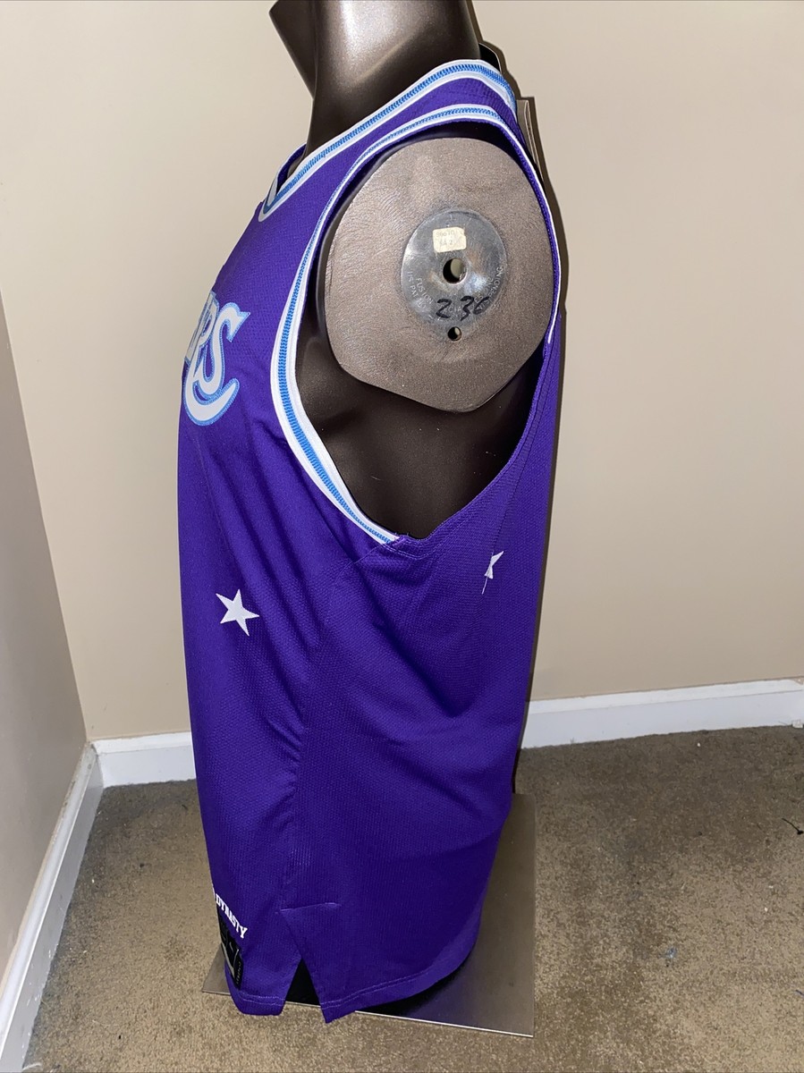 LeBron James #6 Lakers 75th NBA Anniversary City Edition Authentic