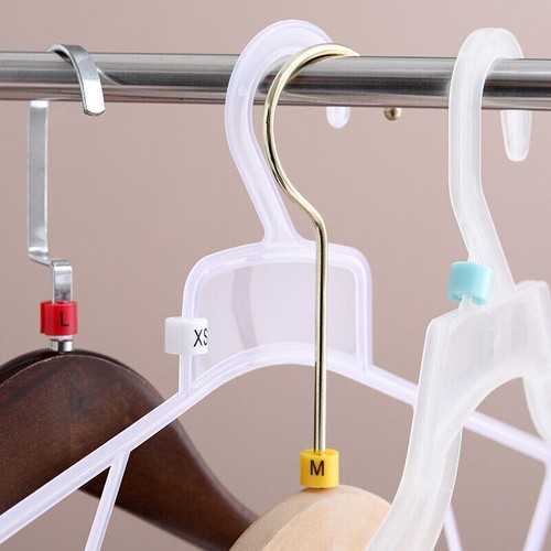 Kleiderbügel Marker 4XL/3XL/2XL/XL/L/M/S/XS/XXS Größenschild passend für 3,5 mm Stange, 288 Teile - Bild 3 von 5