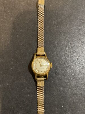 VINTAGE CYMA CYMAFLEX 18K YELLOW GOLD LADY WATCH | eBay