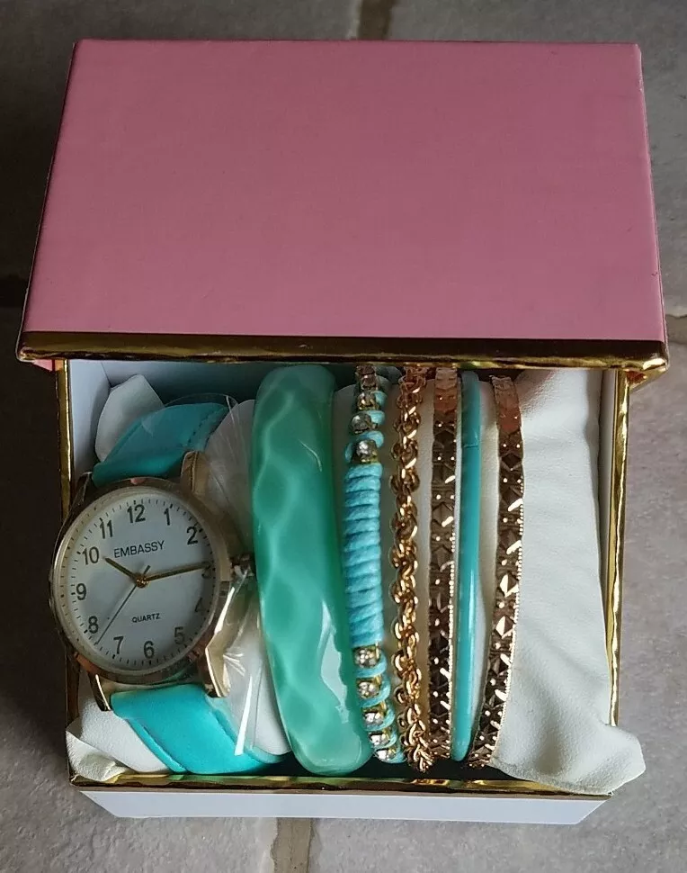 Embassy watch and bracelet best sale set