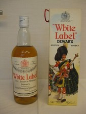 sehr alter Whisky White Label DEWAR'S Scotch Whisky Scotland 750ml