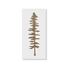 Tall Fir Tree Stencil - Durable & Reusable Mylar Stencils
