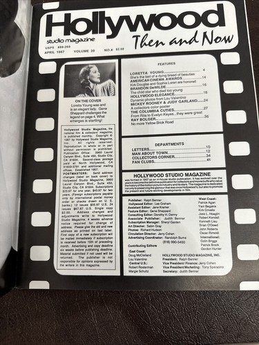 LOT OF 8 HOLLYWOOD STUDIO MAGAZINES Sinatra/Loretta Young/Mansfield/Crawford "87 - Picture 6 of 24