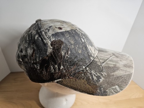 Dri Duck bestickt Hund Jagd Camouflage Mütze Wildlife Serie Vintage Riemen hinten