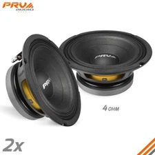 2x PRV 8" Midbass Speakers 8MB500-4 Car Audio 4 Ohm 1000 Watts