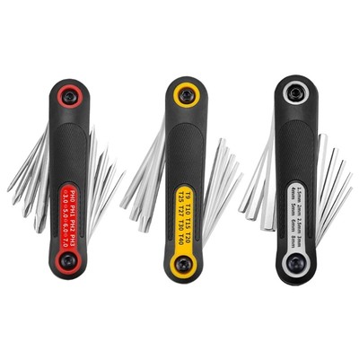 8in1 Foldable Star Key Set Hexagon Wrench Hand Tool For Multiple Repair Tasks