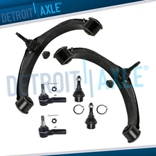 4WD 5 Lug Front Upper Control Arms Outer Tie Rods for 2009 - 2012 Dodge Ram 1500
