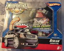 MATTEL HOT WHEELS MODIFIGHTERS ESCALADE BEDLAM JUNKYARD DOG MIB SHIPS FAST RARE