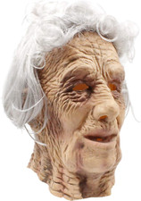 - Old Man Mask - Realistic Halloween Latex Human Wrinkle Face Mask
