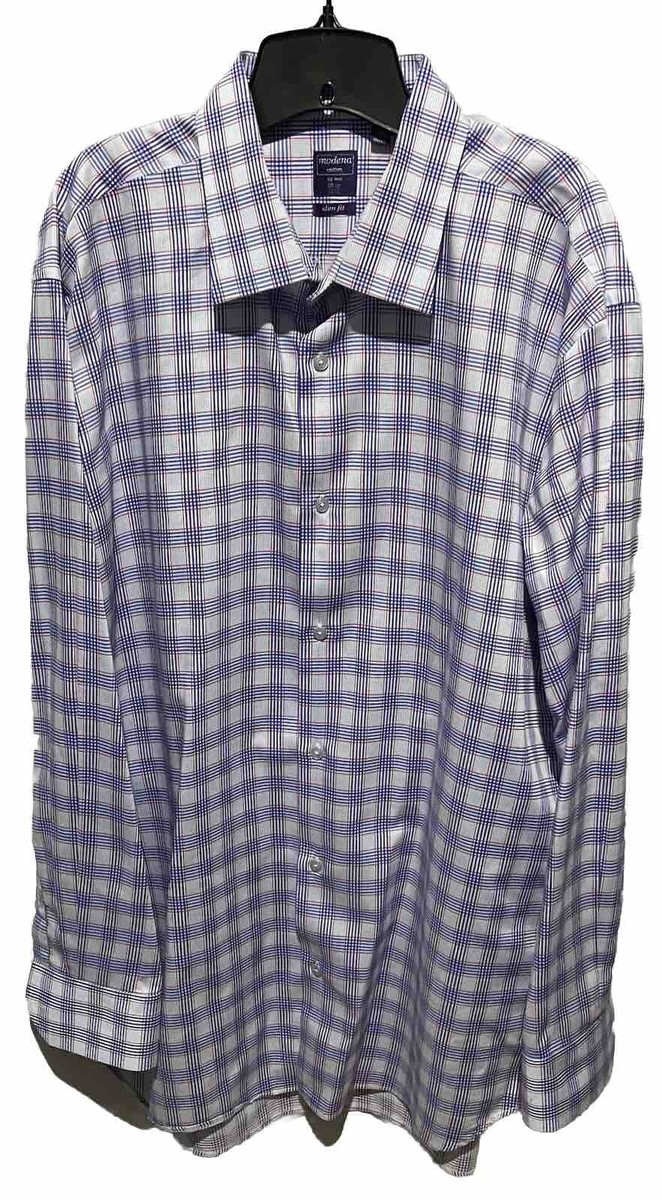 modena big and tall dress shirts Modena-White-Poplin-Dress Shirt 17.5 / 40/41