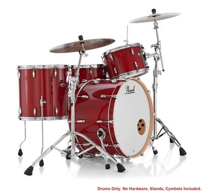 Pearl PMX Professional Maple Sequoia Red Lacquer Drums No Mount/Virgin  24_13_16