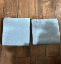 New The Company Store Putnam Lagoon Blue Matelasse King Shams