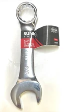 Sunex 993024 3/4" Polished Stubby Wrench Combination Standard Open Box End SAE