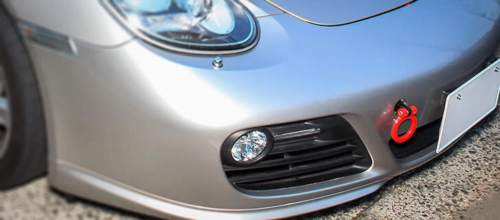 Gancho de remolque abatible delantero o trasero OKUYAMA para Porsche 911 (996/964/993) Cayman S Foto 4 de 4