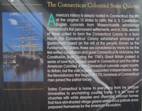 P & D Mint Connecticut Quarters, American Colorized Statehood Quarter Collection - Picture 6 of 9