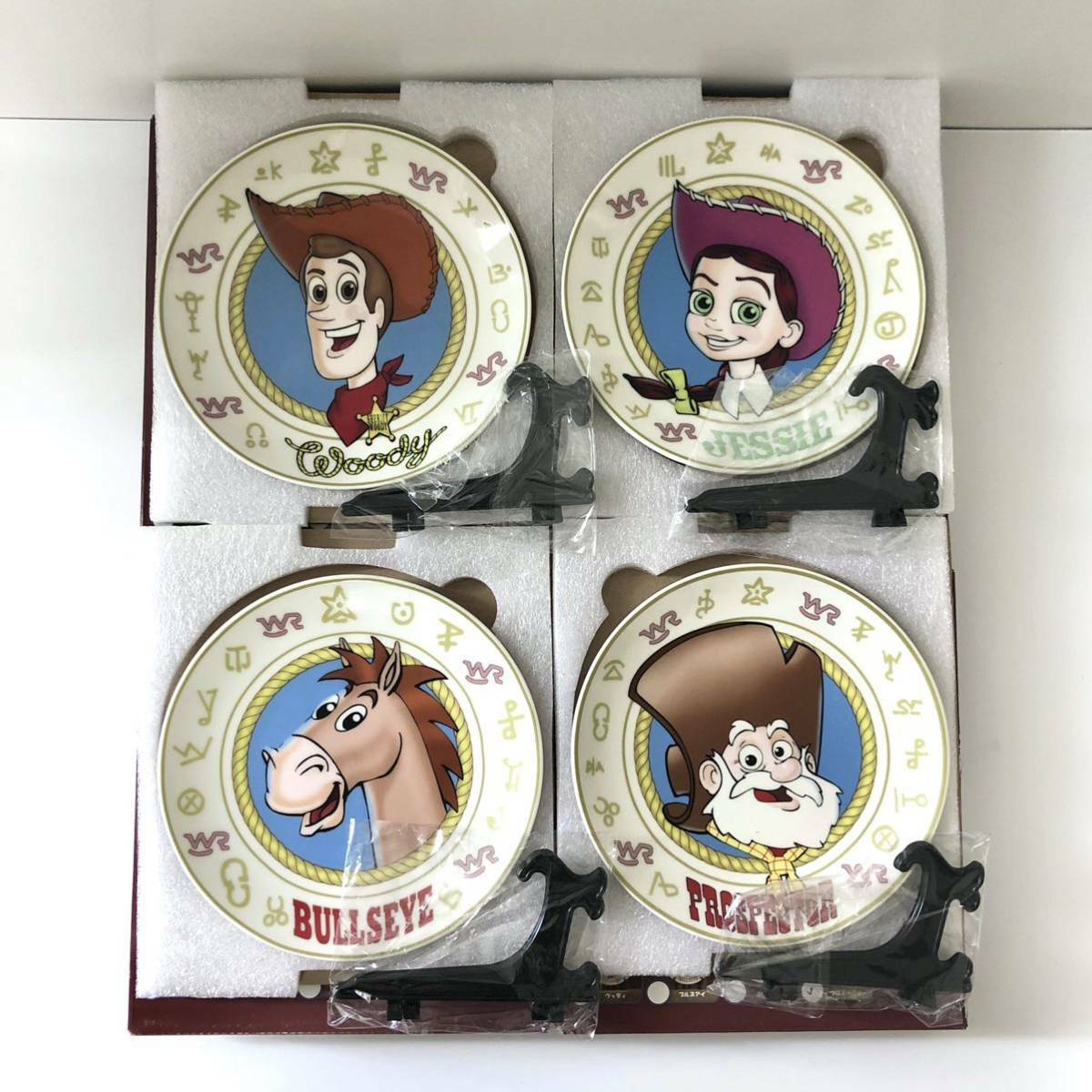 TOY STORY PIXAR ROUNDUP Picture Plate Woody Prospector COMPLETE