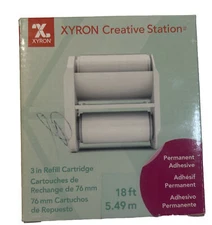 Xyron Creative Station PERMANENT ADHESIVE 3" x 18' Refill Cartridge New in Box