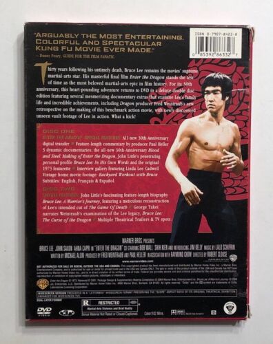 ENTER THE DRAGON 2-DISC SPECIAL EDITION DVD BRUCE LEE KUNG FU MARTIAL ARTS 2001 - Picture 2 of 6