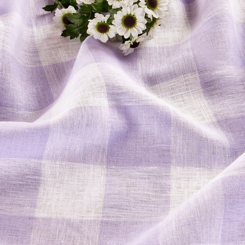 Solino Home 100% Pure Linen Tablecloth for Summer Kitchen Dining - Buffalo Check - Picture 71 of 80